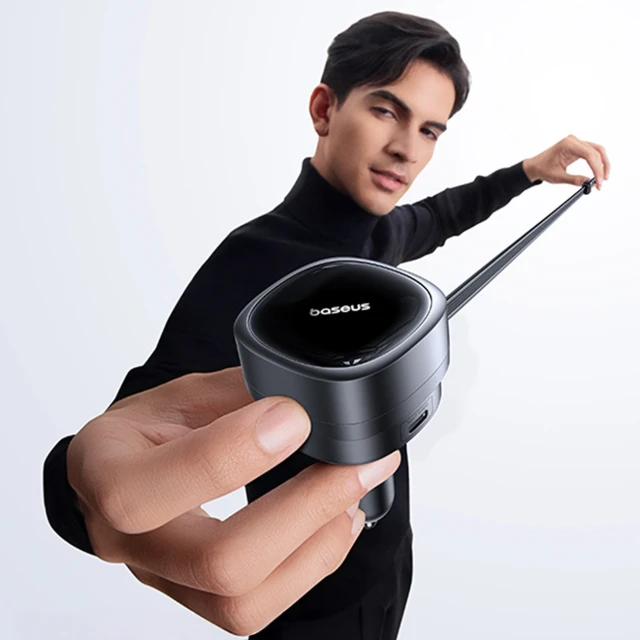 Автомобільна зарядка Baseus PrimeTrip VR1 60W USB-A USB-C з кабелем USB-C Чорний (6932172690274)