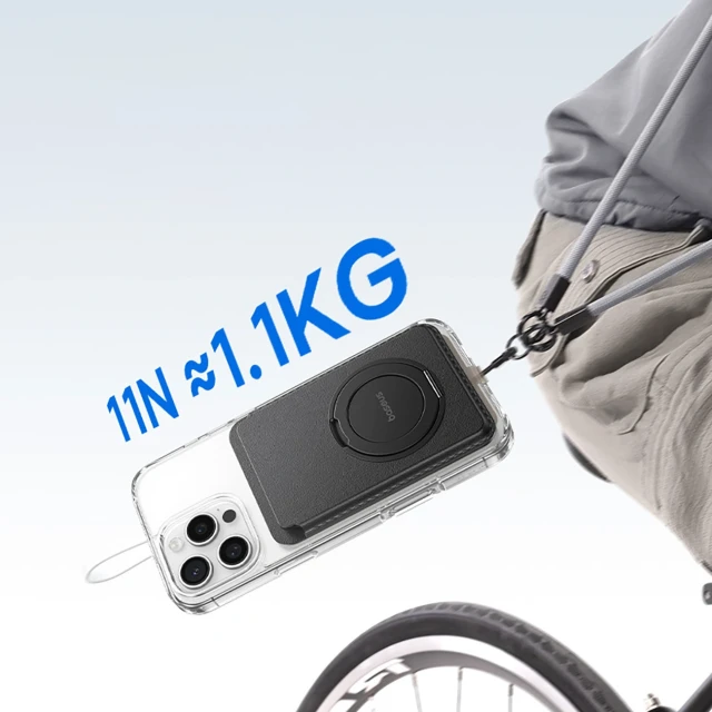 Гаманець Baseus MagPro 3 з підставкою Black with MagSafe (6932172690281)