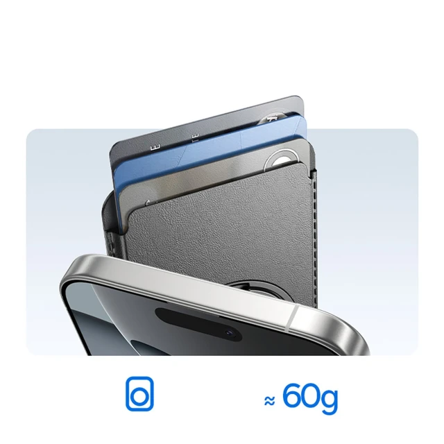 Гаманець Baseus MagPro 3 з підставкою Black with MagSafe (6932172690281)