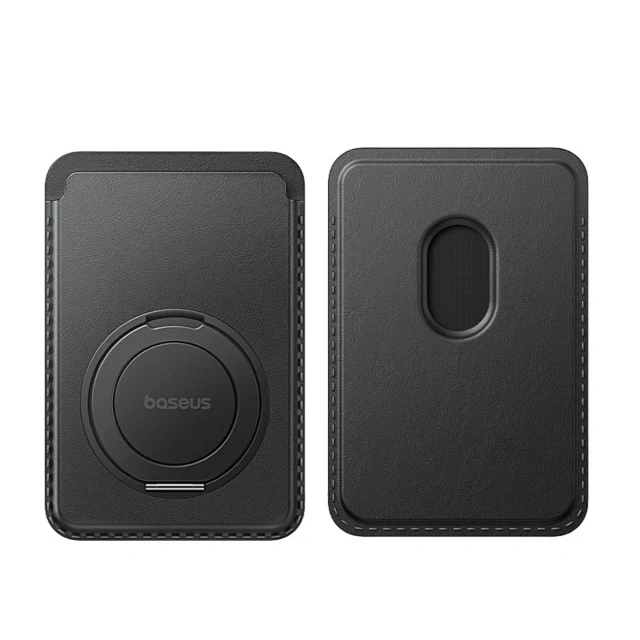 Гаманець Baseus MagPro 3 з підставкою Black with MagSafe (6932172690281)