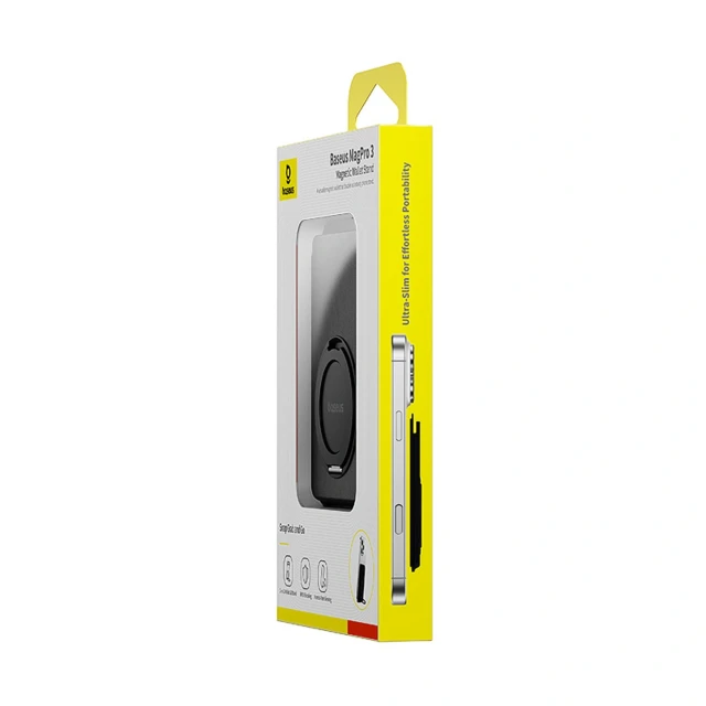 Гаманець Baseus MagPro 3 з підставкою Black with MagSafe (6932172690281)