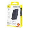 Powerbank Baseus EnerFill FP11 10000mAh 15W з чорним кабелем Simple USB-C - USB-C 20V/3A 30cm Black (6932172690298)