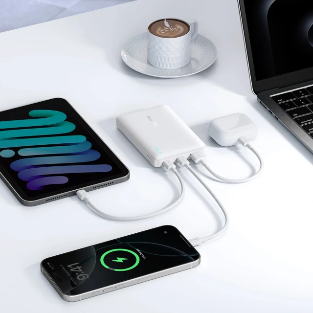 Powerbank Baseus EnerFill FP21 10000mAh 22.5W USB-A - USB-C White (6932172690328)