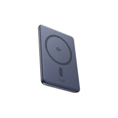 Powerbank Baseus PicoGo AM31 Qi2 5000mAh 20W ультратонкий сумісний з MagSafe з підставкою з кабелем Baseus Simple USB-C 20cm сірий with MagSafe (P1007