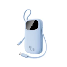 Powerbank Baseus EnerFill FC21 Qpow 3 Ultra 20000mAh 45W з цифровим дисплеєм з кабелем Blue (P10082105313-00)