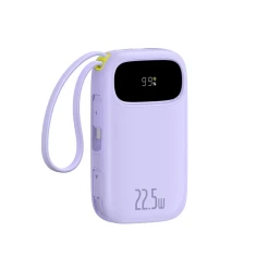 Powerbank Baseus EnerFill FC21 Qpow 3 Ultra 20000mAh 22.5W з цифровим дисплеєм з кабелем Purple (P10082107513-00)