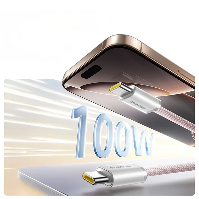 Кабель Baseus Dynamic 4 Pro 100W USB-C - USB-C 1m Pink (P10385200411-00)