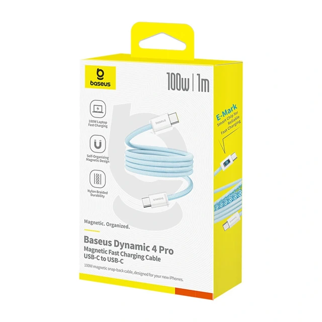 Кабель Baseus Dynamic 4 Pro 100W USB-C - USB-C 1m синий (P10385200311-00)