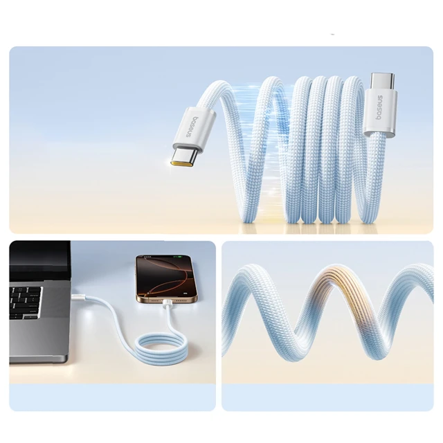 Кабель Baseus Dynamic 4 Pro 100W USB-C - USB-C 1m синий (P10385200311-00)