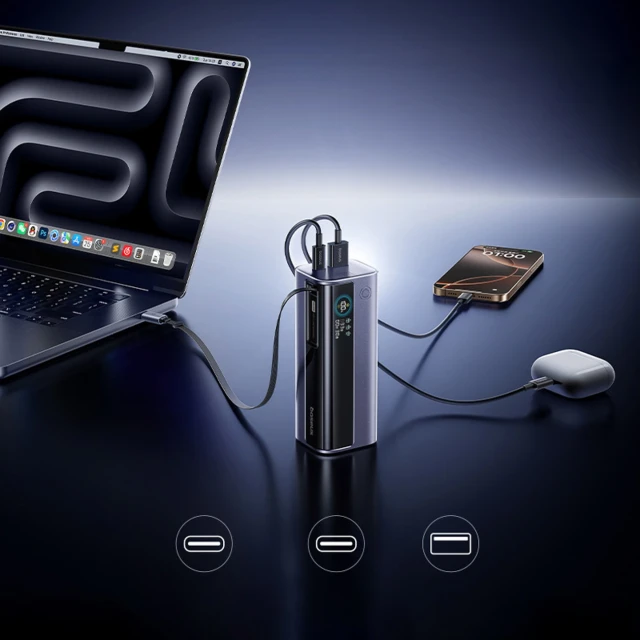 Powerbank Baseus EnerGeek GR11 10000mAh 100W Gray (E0027A01)