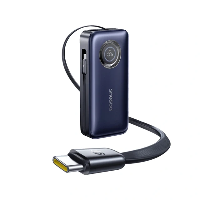 Powerbank Baseus EnerCore CR11 20000mAh 100W зі згортуваними кабелями USB-C Black (6932172691943)
