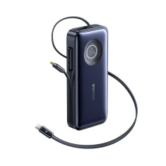 Powerbank Baseus EnerCore CR11 20000mAh 100W зі згортуваними кабелями USB-C Black (6932172691943)