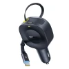 Автомобільний зарядний пристрій Baseus PrimeTrip VR2 30W з кабелем USB-C чорний (6932172692216)