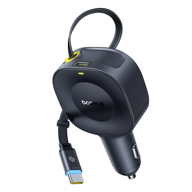 Автомобільний зарядний пристрій Baseus PrimeTrip VR2 30W з кабелем USB-C чорний (6932172692216)