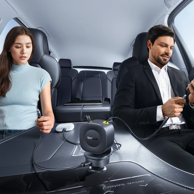 Автомобільний зарядний пристрій Baseus PrimeTrip VR2 Max 60W з кабелями USB-C чорний (6932172692223)