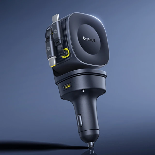 Автомобільний зарядний пристрій Baseus PrimeTrip VR2 Max 60W з кабелями USB-C чорний (6932172692223)