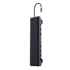Док-станція Baseus EliteJoy EH3 hub 12в1 USB-C - 2xHDMI 4K@60Hz DisplayPort 4K@60Hz 2xUSB-C 10Gb/s 2xUSB-A 5Gb/s USB-A 480Mb/s SD/microSD 3.0 RJ45 (69