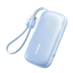 Powerbank Baseus EnerFill FC21 Qpow 3 Ultra 10000mAh 45W с отсоединяемым кабелем USB-C/Lightning Blue (5907769388033)