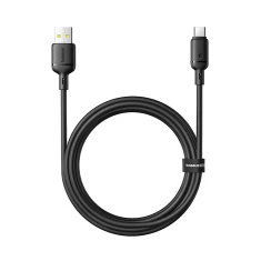 Кабель Baseus Silky 3A USB-A - USB-C 1m Black (6932172692612)