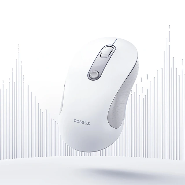 Бездротова миша Baseus F02 ергономічна USB 2.4GHz білий (B0203302)