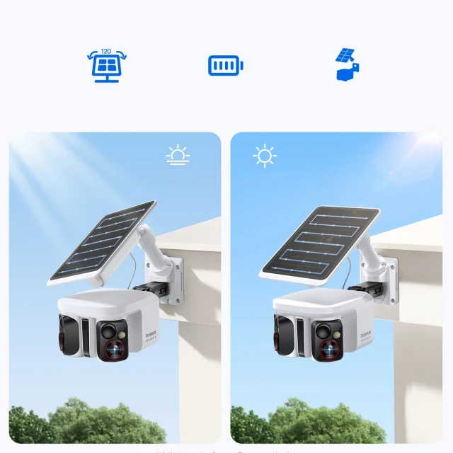 Зовнішня камера Baseus Security X1 Pro Dual Camera 3K White (6932172694814)