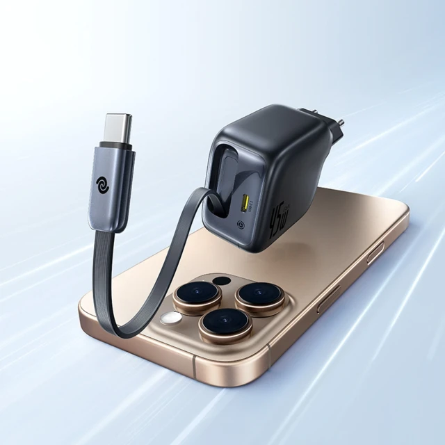 Зарядний пристрій Baseus EnerCore CJ11 45W USB-C Black (E0120G00)