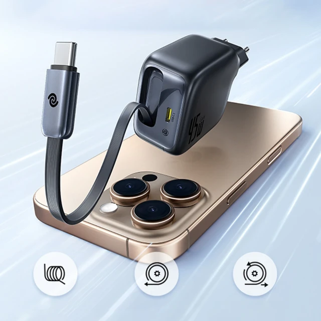 Зарядний пристрій Baseus EnerCore CJ11 45W USB-C Black (E0120G00)