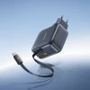 Мережевий зарядний пристрій Baseus EnerCore CJ11 100W USB-A/USB-C зі згортаємим кабелем USB-C Black (5932172695606)