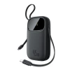 Powerbank Baseus EnerFill FC31 20000mAh 45W з дисплеєм з кабелями USB-C і Lightning Black (E0028D00)