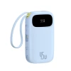 Powerbank Baseus EnerFill FC31 20000mAh 45W з дисплеєм з кабелями USB-C і Lightning Blue (E0028D03)