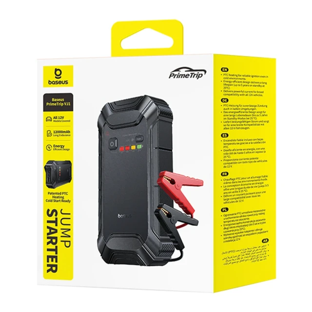 Пусковий пристрій Baseus PrimeTrip VJ1 12000mAh Black (6932172695880)