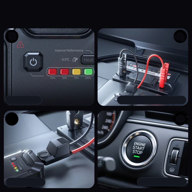 Пусковий пристрій Baseus PrimeTrip VJ1 12000mAh Black (6932172695880)