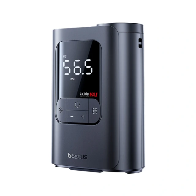 Бездротовий компресор Baseus GoTrip VA1 Super Mini з 3 насадками чорний (6932172695910)