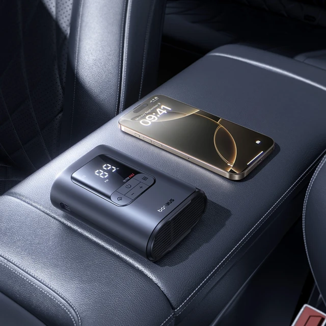 Автомобільний компресор Baseus GoTrip VA1 150 PSI 12V Dark Gray (6932172696078)
