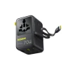 Адаптер подорожній Baseus EnerCore CG11 70W 6в1 зі згортаючим кабелем USB-C Black (6932172696474)