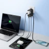 Адаптер подорожній Baseus EnerCore CG11 70W 6в1 зі згортаючим кабелем USB-C Black (6932172696474)