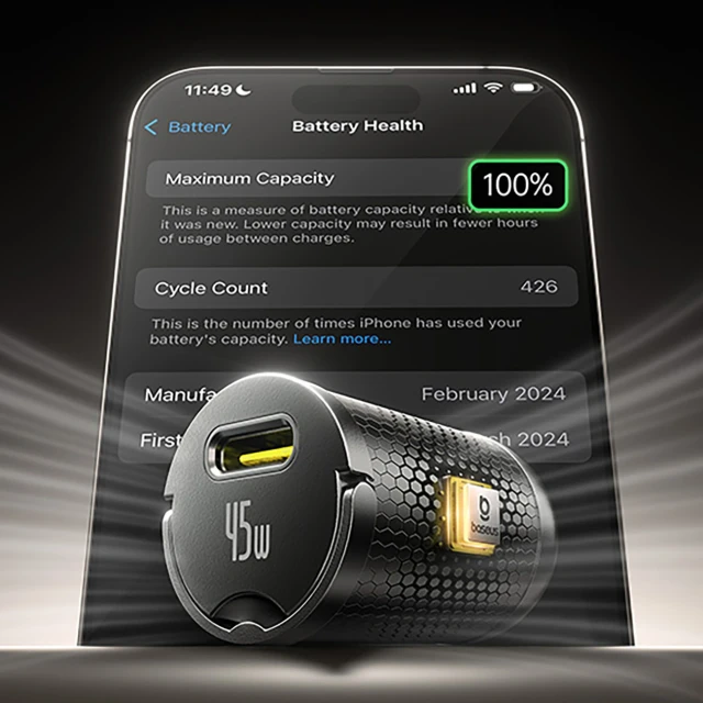 Автомобільна зарядка Baseus PrimeTrip VP2 45W USB-C з кабелем 60W USB-C to USB-C 1m Black (6932172696511)