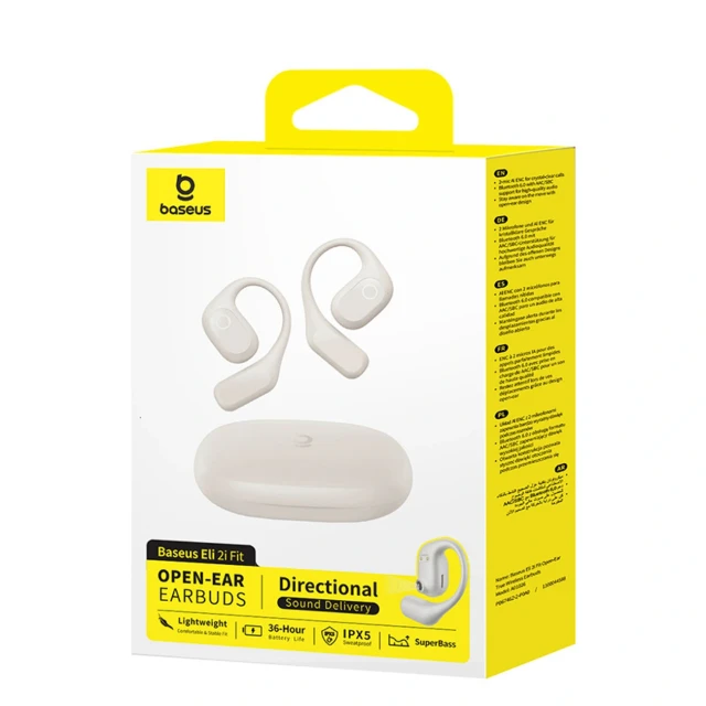 Навушники Baseus Eli 2i Fit OWS White (6932172696924)