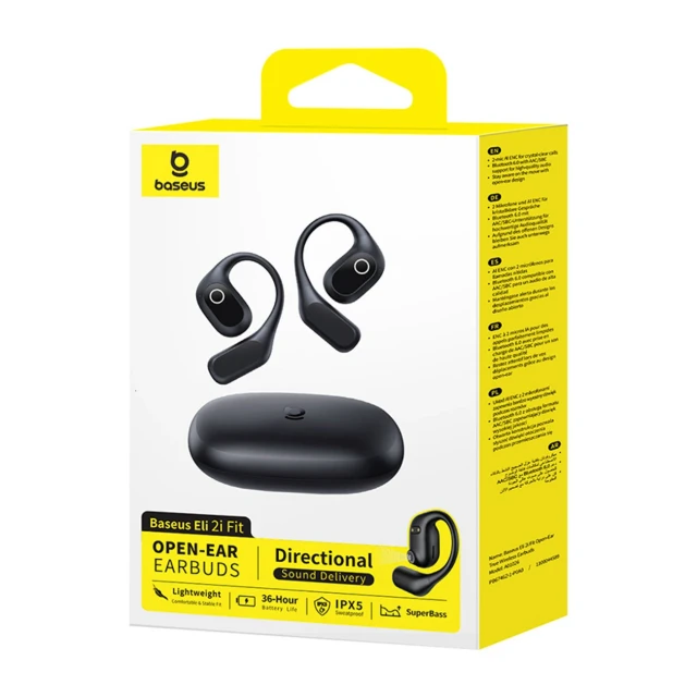 Навушники Baseus Eli 2i Fit OWS спортивні Black (6932172696931)