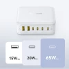 Зарядна станція Baseus EnerFill FH21 120W 4xUSB-C + 2xUSB-A White (6932172698324)