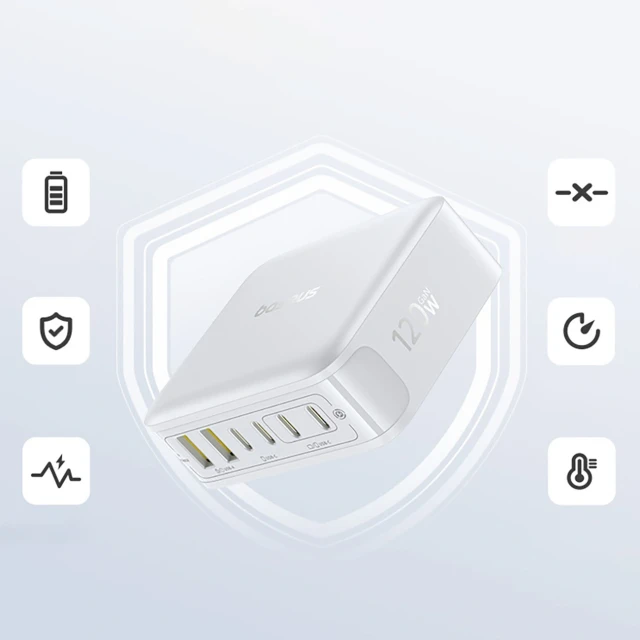 Зарядна станція Baseus EnerFill FH21 120W 4xUSB-C + 2xUSB-A White (6932172698324)