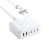 Зарядна станція Baseus EnerFill FH21 120W 4xUSB-C + 2xUSB-A White (6932172698324)