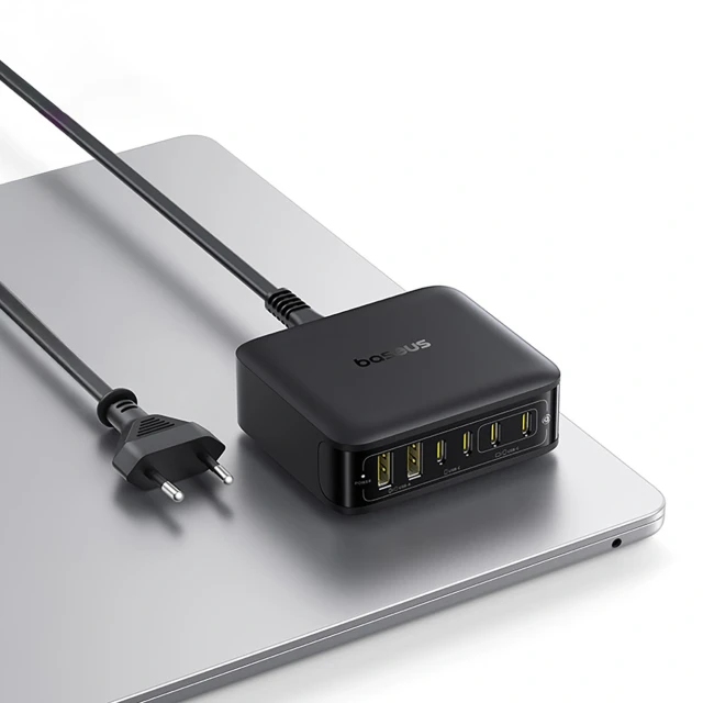 Зарядна станція Baseus EnerFill FH21 120W 4xUSB-C + 2xUSB-A Black (6932172698331)