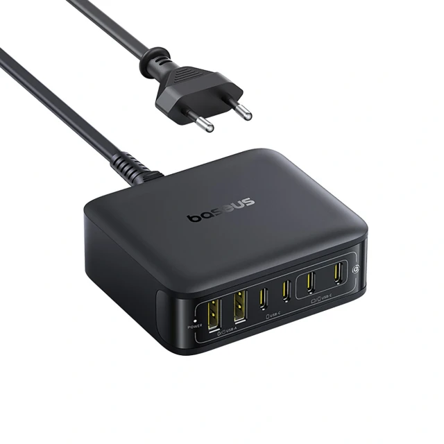Зарядна станція Baseus EnerFill FH21 120W 4xUSB-C + 2xUSB-A Black (6932172698331)