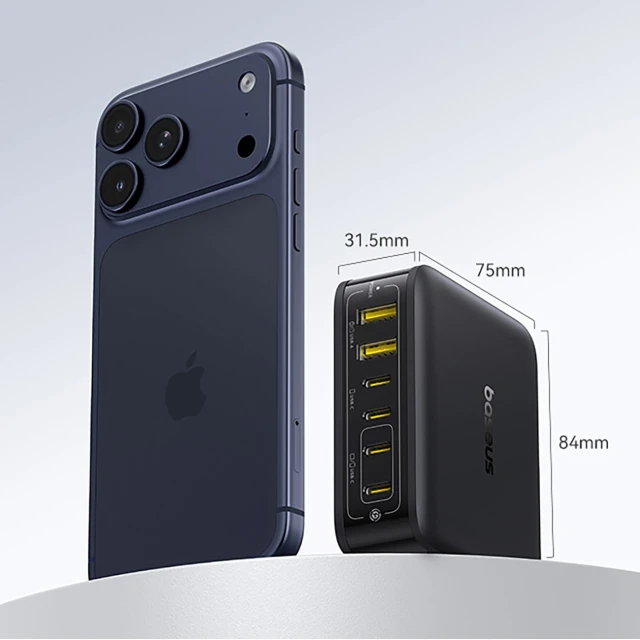 Зарядна станція Baseus EnerFill FH21 120W 4xUSB-C + 2xUSB-A Black (6932172698331)