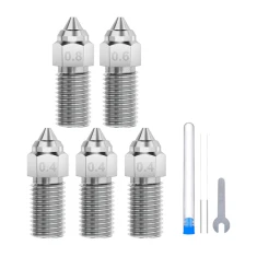Набір сопел закалених ELEGOO Neptune 4/4 Pro 0.4 мм x3, 0.6 мм x1, 0.8 мм x1 (50.204.0058)