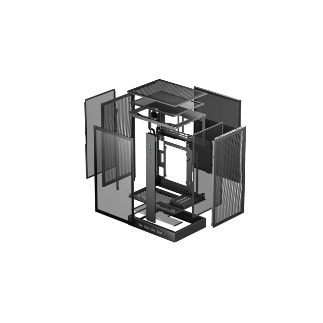 Корпус Deepcool CH270 DIGITAL Mini-Tower Black (6933412765257)