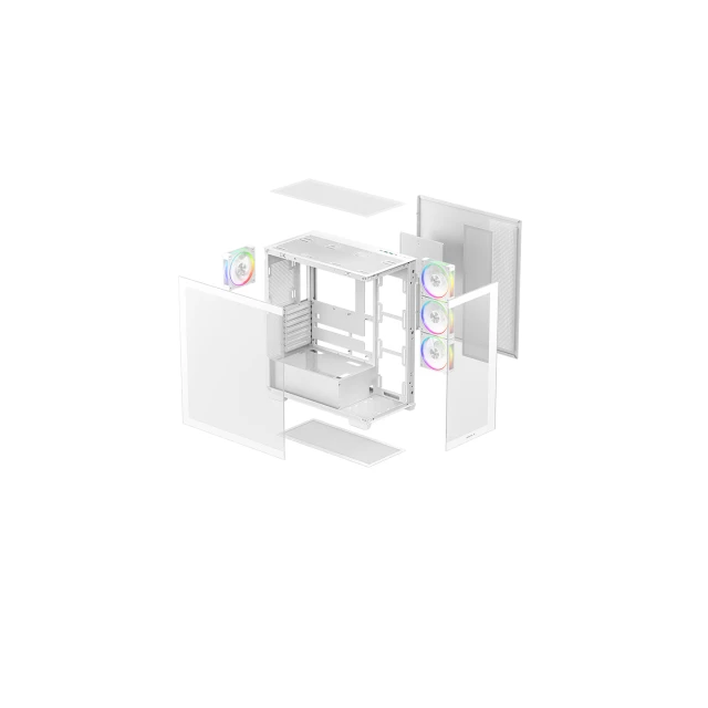 Корпус Deepcool CG580 4F V2 ATX без БЖ White (6933412765400)