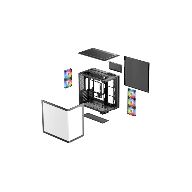 Корпус Deepcool CG590U Midi-Tower Black (6933412765639)