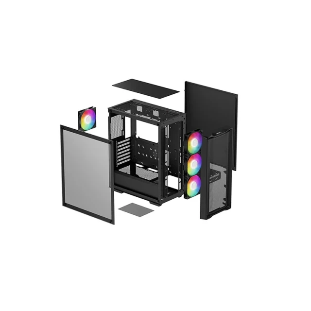 Корпус Deepcool CC560 MESH V2 Mid Tower Black (6933412774181)